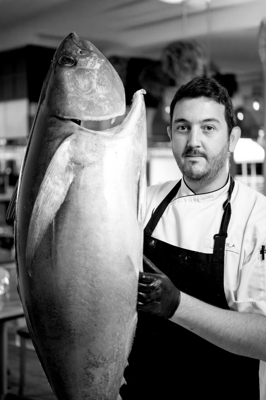 Chef with the day's catch